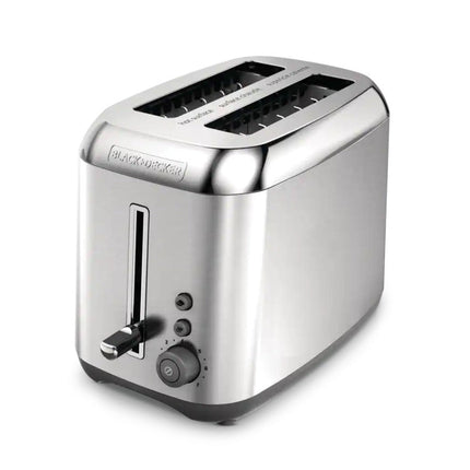 Grille-pain 2 tranches Black & Decker avec 7 réglages, acier inoxydable (TR3490)