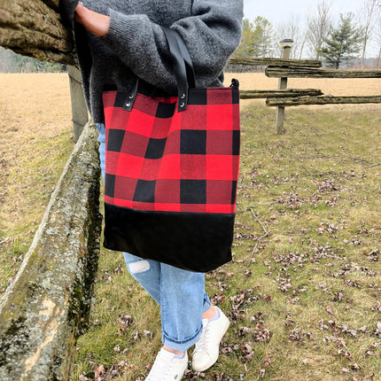 Buffalo Plaid Tote Bag