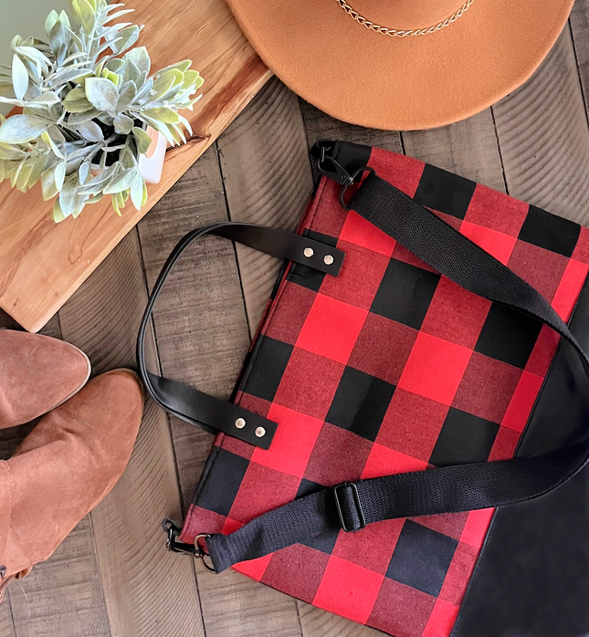 Buffalo Plaid Tote Bag