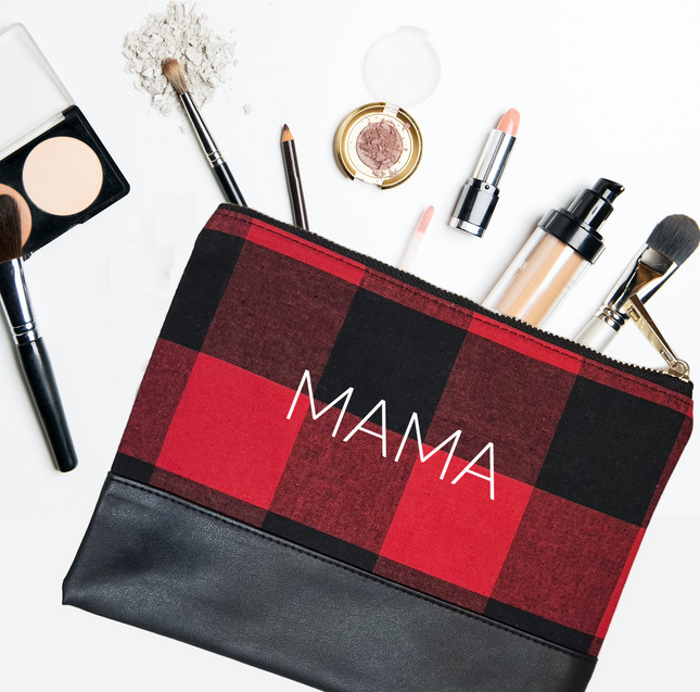 Buffalo Plaid Zipper Pouch