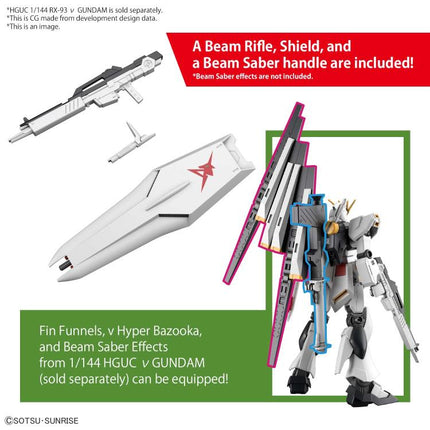 Gundam Entry Grade 1/144 Nu Gundam Model Kit - RX-93 V Gundam