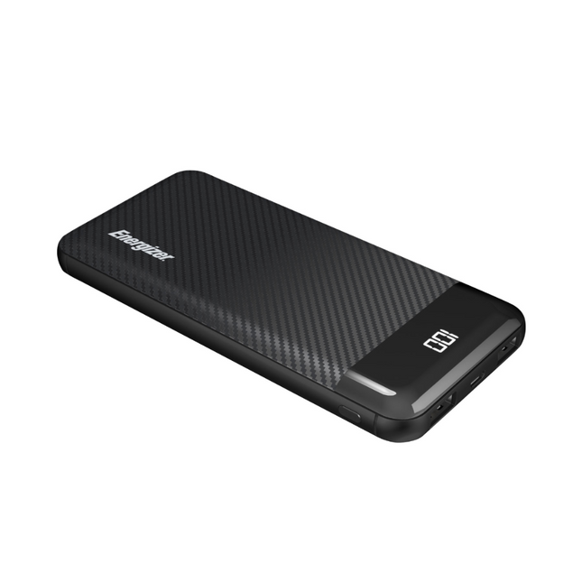 Chargeur portable USB-A/USB-C de 10 000 mA h d'Energizer - Noir (UE10068)