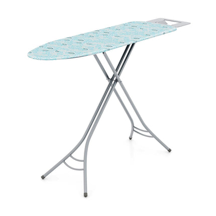 Foldable Ironing Board with Iron Rest and Adjustable Height-Gray