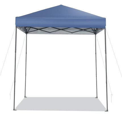 6.6 x 6.6 Feet Outdoor Pop-up Canopy Tent with UPF 50+ Sun Protection-Blue