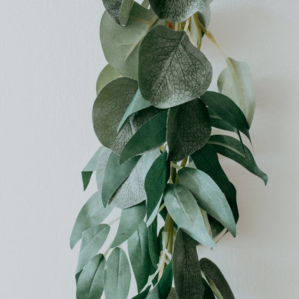 Eucalyptus + Deep Green Willow Garland (artificial)