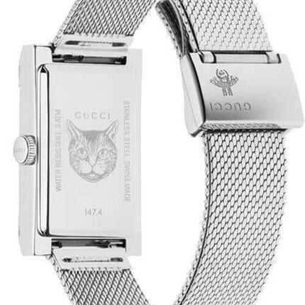 GUCCI G-Frame Steel Rectangular Watch YA147401