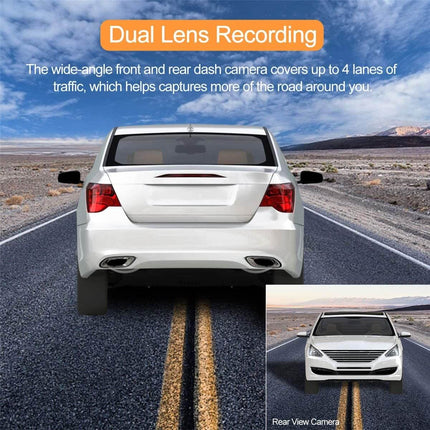 LDAS Dash Cam for Cars Front and Rear and SD Card Included