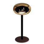 6 cm black / mocca / rose gold burner