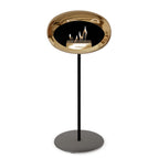 2.5  cm black / polished steel / rose gold burner