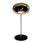 2.5 cm polished steel / black / rose gold burner