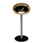 6 cm polished steel / black / rose gold burner