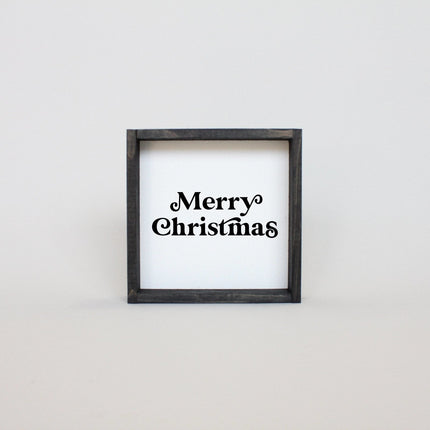 Merry Christmas Mini Wood Sign