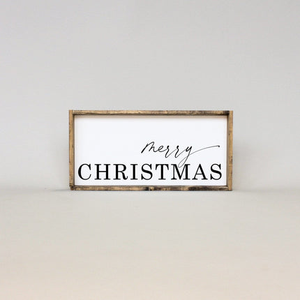 Merry Christmas Wood Sign