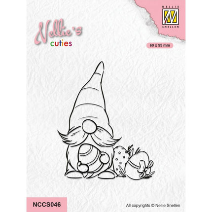 Nellie's Cuties Clear Stamp Easter Gnome 60x55mm