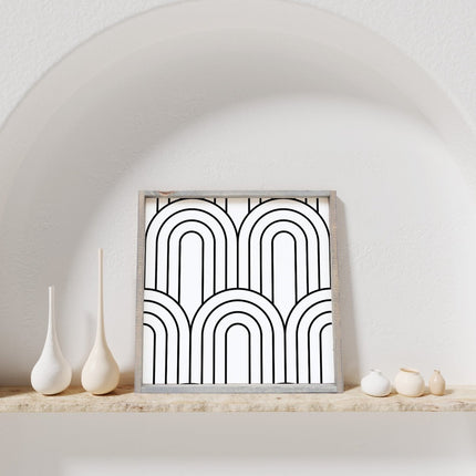 Rainbow Pattern Wood Sign