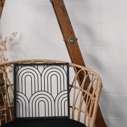 Rainbow Pattern Wood Sign