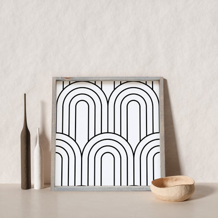 Rainbow Pattern Wood Sign