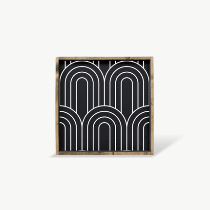 Rainbow Pattern Wood Sign