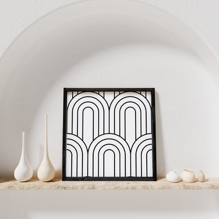 Rainbow Pattern Wood Sign