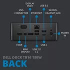 Dell USB Type-C, Thunderbolt Dock, Docking, TB16 0J5C6 with 130W AC Adapter
