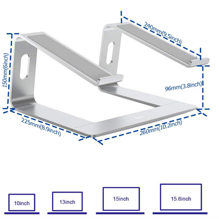 Support pour ordinateur portable Simple Zone, support ergonomique en aluminium pour ordinateur -