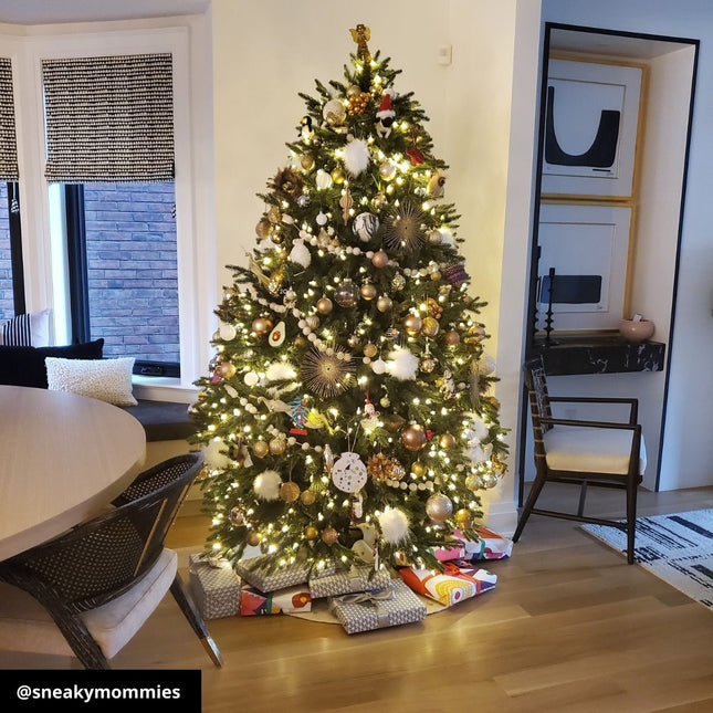 Artiplanto Oscar Most Realistic Artificial Fir Pre-Lit Christmas Tree 7.5'