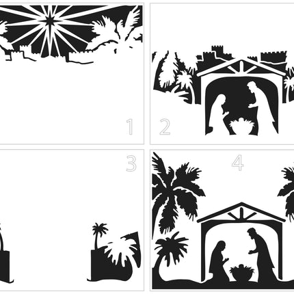 The Crafters Workshop Layered Nativity Scene