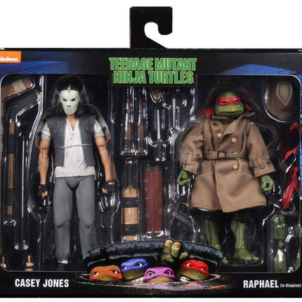 Neca Teenage Mutant Ninja Turtles Casey Jones & Raphael (In Disguise) (Subpar Packaging)