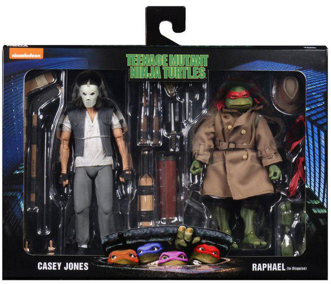 Neca Teenage Mutant Ninja Turtles Casey Jones & Raphael (In Disguise) (Subpar Packaging)