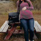 XXL / Burgundy/White