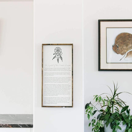 The Legend of the Dream Keeper Wood Sign