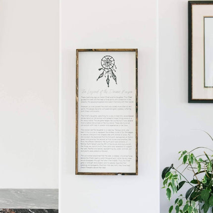 The Legend of the Dream Keeper Wood Sign