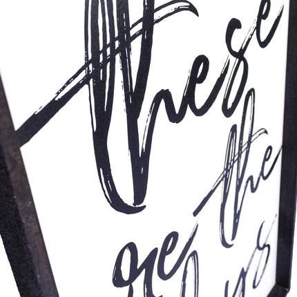 These Are The Days Wood Sign