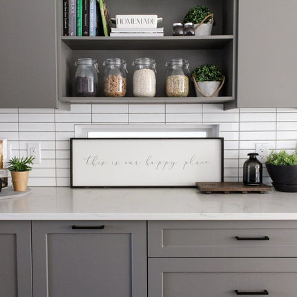 This Is Our Happy Place Wood Sign