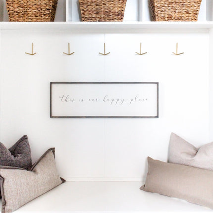 This Is Our Happy Place Wood Sign