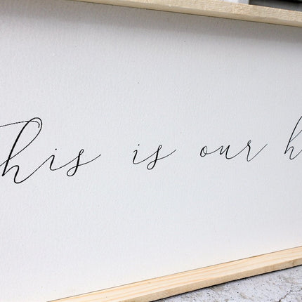 This Is Our Happy Place Wood Sign