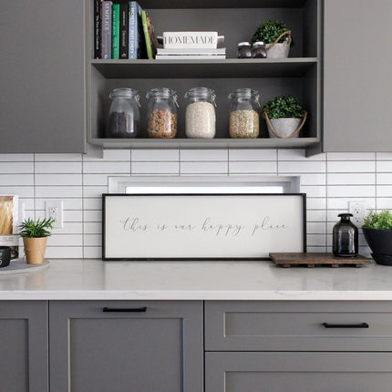 This Is Our Happy Place Wood Sign