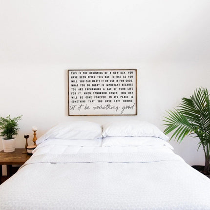 This is the Beginning of a New Day Wood Sign