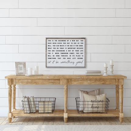 This is the Beginning of a New Day Wood Sign