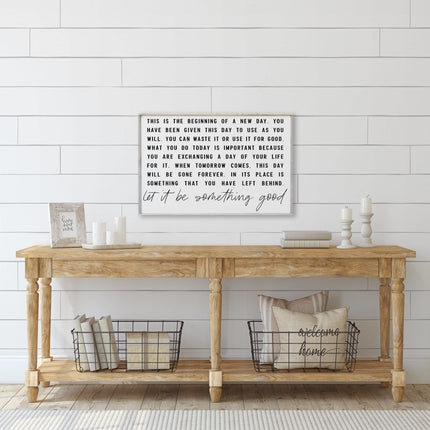 This is the Beginning of a New Day Wood Sign