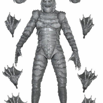 Universal Monsters -  Ultimate Creature from the Black Lagoon Figure - B&W