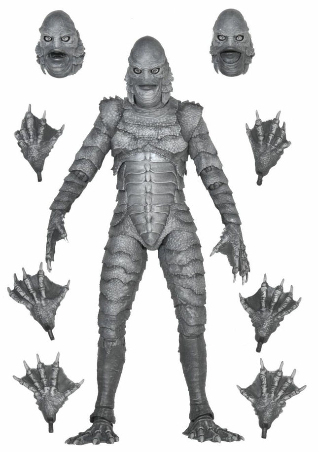 Universal Monsters -  Ultimate Creature from the Black Lagoon Figure - B&W