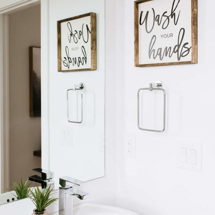 Wash Your Hands Wood Sign