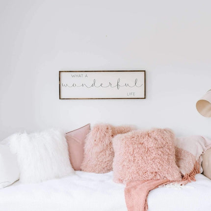 What A Wonderful Life Wood Sign