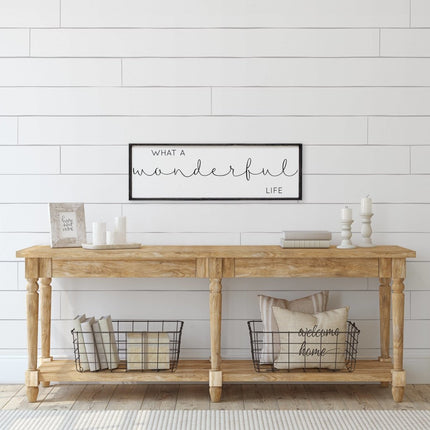 What A Wonderful Life Wood Sign