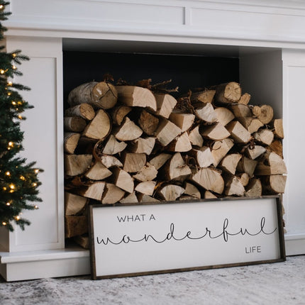 What A Wonderful Life Wood Sign