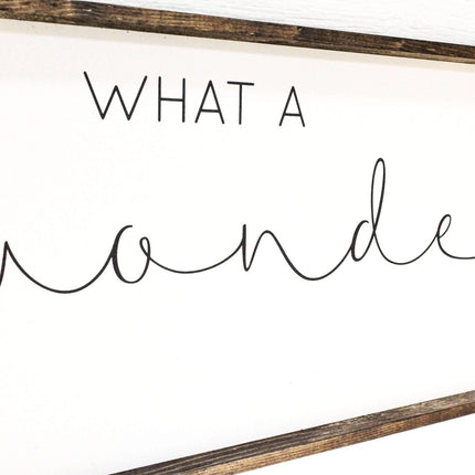What A Wonderful Life Wood Sign
