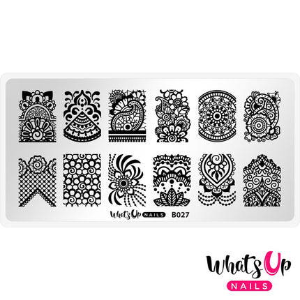 Whats Up - The Art of Henna Stamping Plate