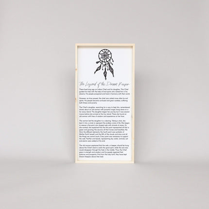 The Legend of the Dream Keeper Wood Sign