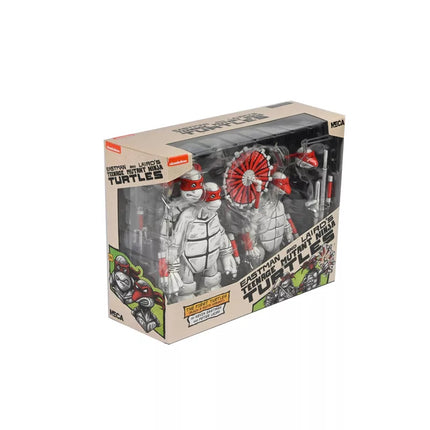 NECA Teenage Mutant Ninja Turtles Black and White First Turtles 7" Action Figures - 2pk